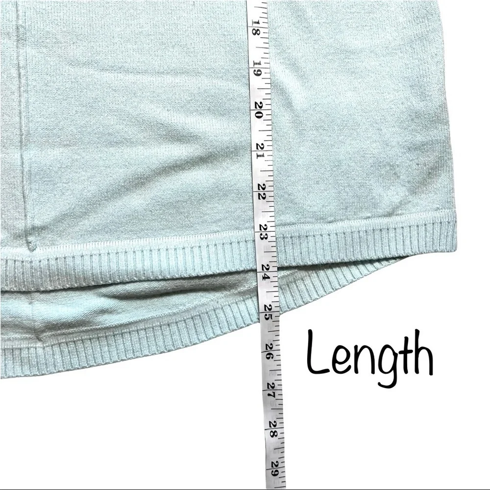 French Connection Della Vhari Crewneck Pull On Sweater Light Blue Size Medium